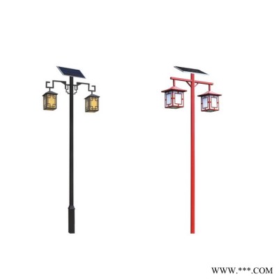 庭院燈LED庭院燈路燈 太陽(yáng)能戶外鋁型材歐式中式庭院路燈定制