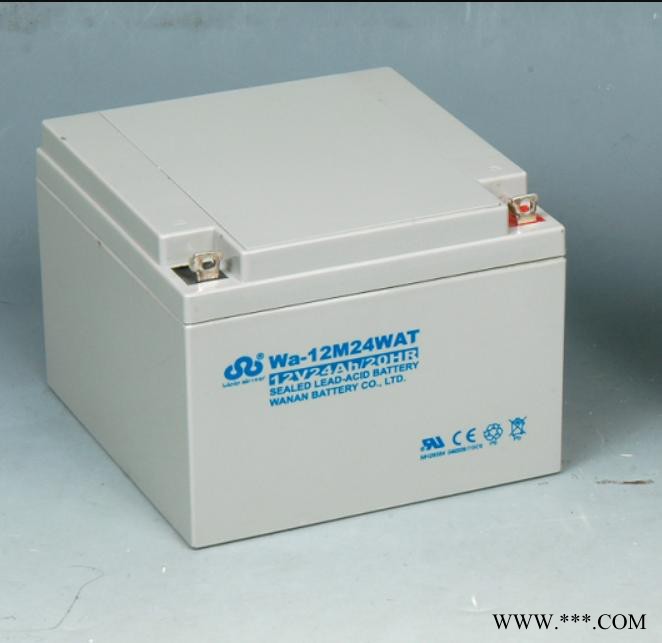 常德市WA-12M24AC萬安免維護蓄電池12V24AH經銷商太陽能電池