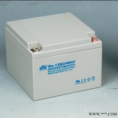 常德市WA-12M24AC萬安免維護蓄電池12V24AH經銷商太陽能電池