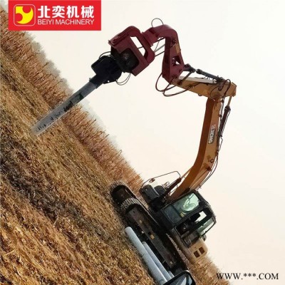 北奕BY-VH250高頻液壓打樁機械生產價光伏打樁機廠家銷售打拔鋼板樁