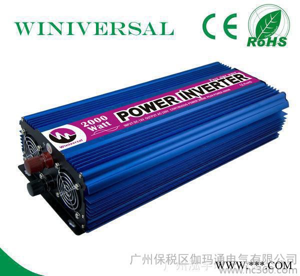 太陽能逆變器2000W 純正弦波輸出 家用大功率離網系統 廣州