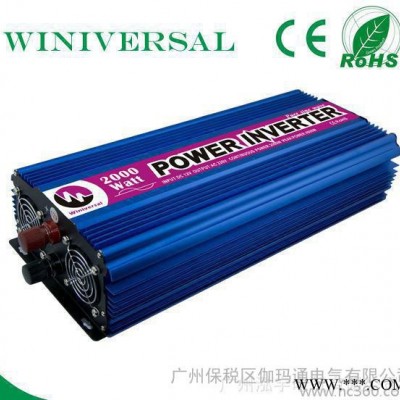 太陽能逆變器2000W 純正弦波輸出 家用大功率離網系統 廣州
