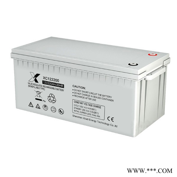 星池XBATT12V200膠體鉛酸蓄電池 足容太陽能膠體蓄電池 UPS不間斷電池