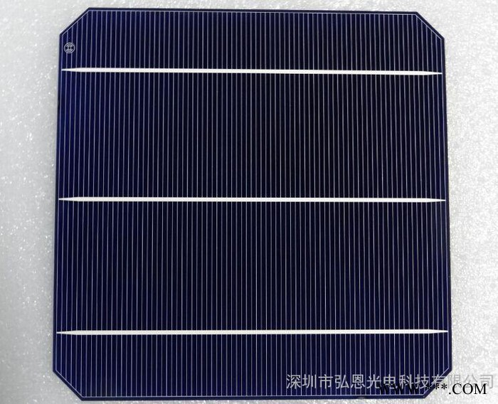 弘恩光電供應德國BOSCH進口156單晶電池片4.3W正背面主柵線連續電池片 單晶硅太陽能電池