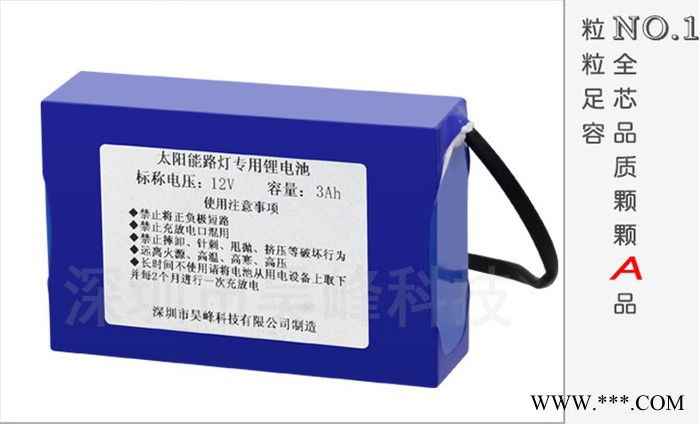 12V太陽能鋰電池組12V30Ah磷酸鐵鋰路燈電池一體化太陽能鋰電池組