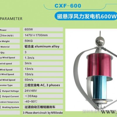600W風(fēng)力發(fā)電機(jī)，小型垂直軸，磁懸浮，風(fēng)光互補(bǔ)發(fā)電系統(tǒng)，風(fēng)機(jī)