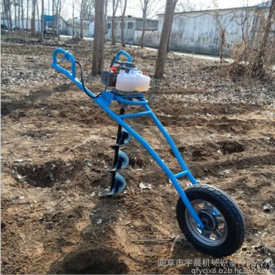 栽水泥柱子挖窩機光伏發電樁打坑機 雙人手提式挖窩機