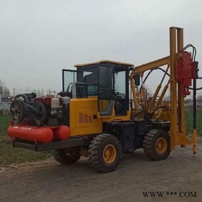 智聯 光伏護欄打樁機 公路護欄打樁機 螺旋打樁機 濟寧打樁機廠家