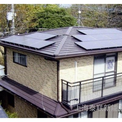 泰聯10KW上海別墅屋頂太陽能光伏發電站系統安裝