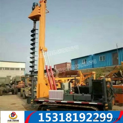 光伏電打樁機(jī) 履帶式光伏打樁機(jī) 太陽能發(fā)電場履帶式引孔機(jī)