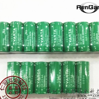 原裝進口VARTA德國瓦爾塔 CR2/3AA CR-2W 3V PLC鋰電池 全新現貨