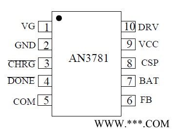 AN3781兼容USB 接口4A 單節(jié)鋰電池充電管理集成電路