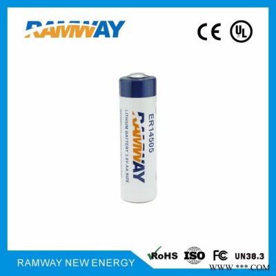 睿奕ER14505無(wú)線遠(yuǎn)傳水表電池 熱量表電池 測(cè)力計(jì)電池 燃?xì)獗黼姵?3.6V 鋰電池