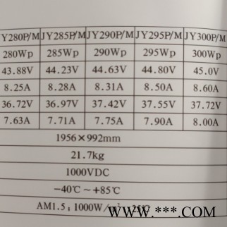 太陽能光伏電站，光伏組件