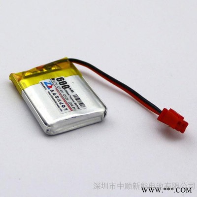 中順芯 3.7V 600mAh 602535聚合物鋰電池