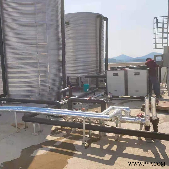 浙江紹興學校熱水工程 億家人太陽能熱水系統 空氣能熱泵熱水系統