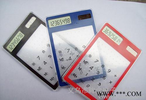 太陽能透明計算器 超薄觸摸屏計算器 禮品計算器