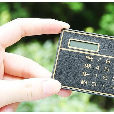 超薄  太陽能 卡片計算器 無電池 計算器 便于攜帶 小巧節