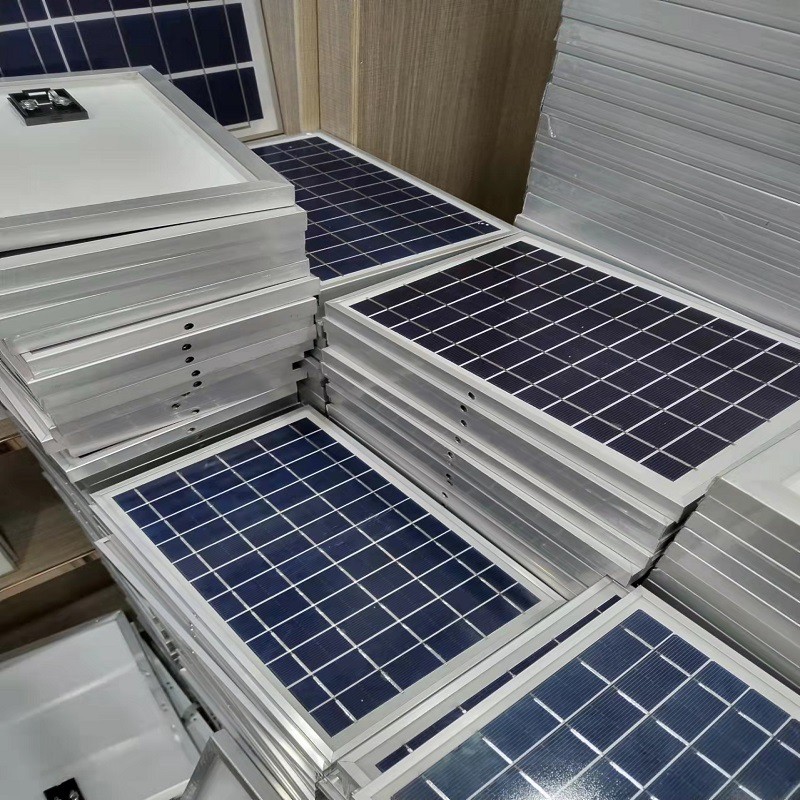 6W8W太陽能板光伏玻璃加厚鋁框太陽能電板多晶硅光伏板批發處理品