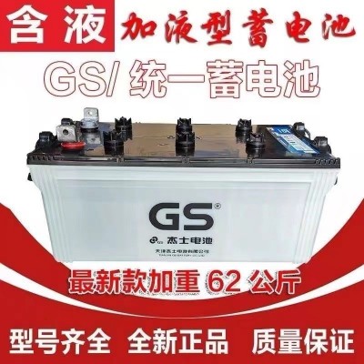 統(tǒng)一杰士GS電池12V200Ah發(fā)電機(jī)電瓶船舶船用蓄電池
