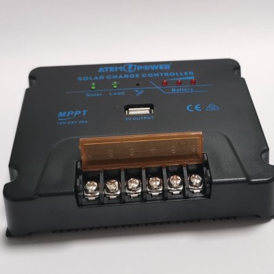 20A MPPT 太陽(yáng)能控制器 12V 24V 自動(dòng)檢測(cè)