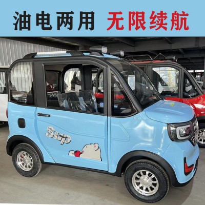成人家用接送孩子油電兩用代步電動(dòng)車新能源老年四輪代步車