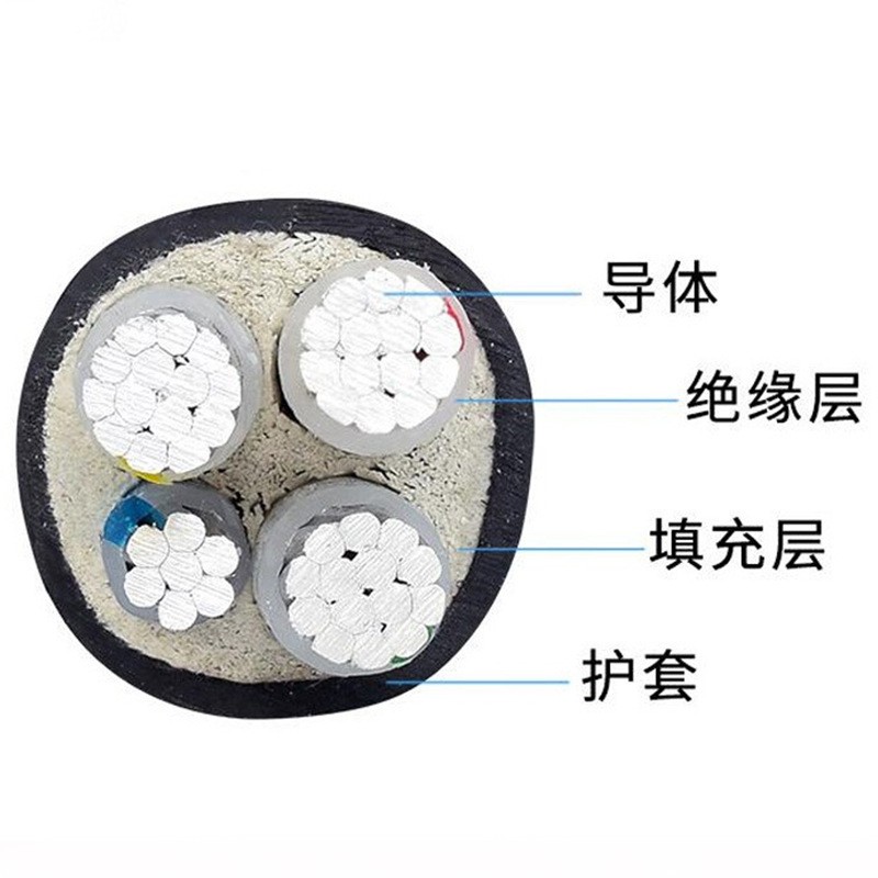 南洋國標(biāo)YJV多芯鋁纜鋁合金電纜防老化廠房配電高壓電線電力電纜