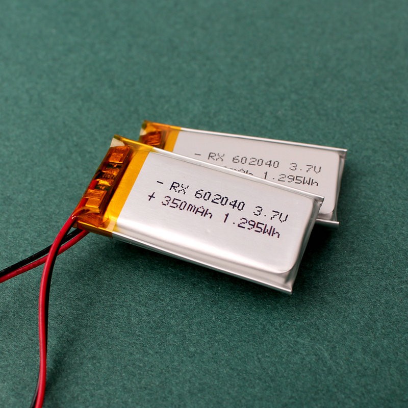 602040聚合物電池 3.7V350mAh 小風扇訓狗器美容儀充電鋰電池