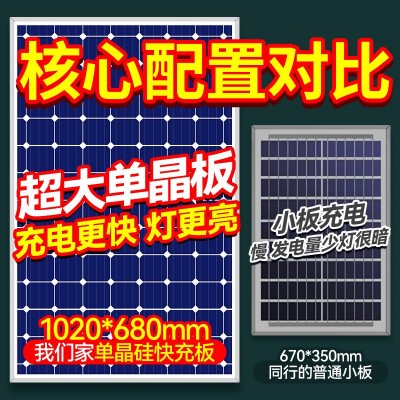 太陽能戶外燈led路燈現代簡約新款家用庭院燈道路燈超亮大 功率 燈