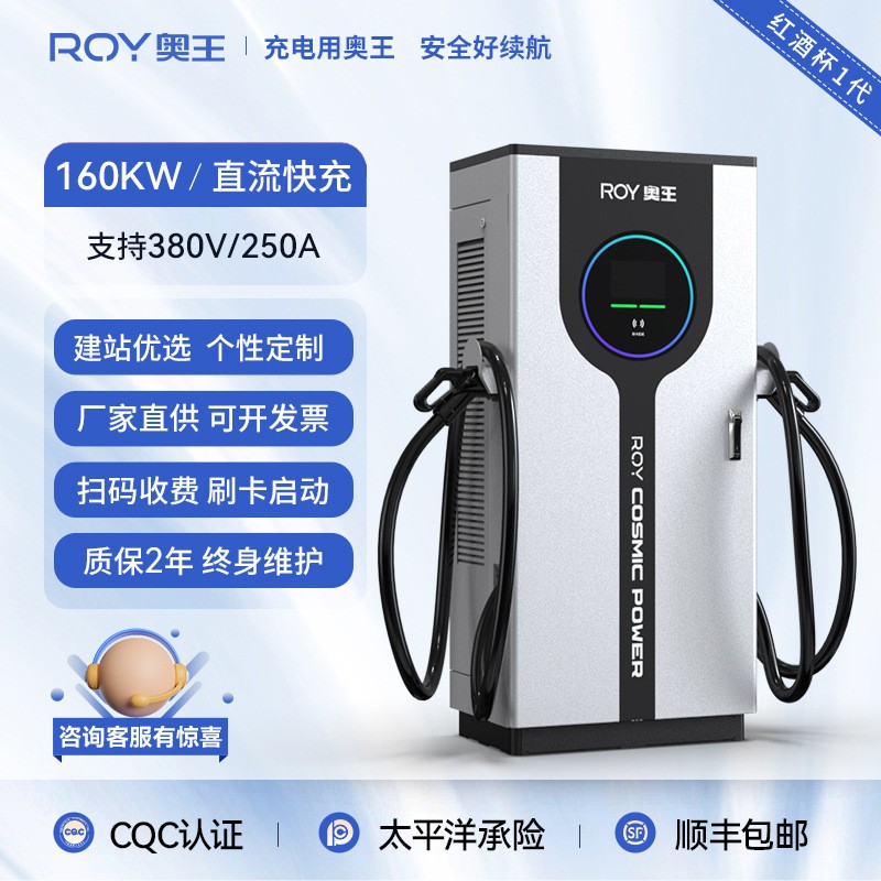 ROY奧王新能源電動汽車直流充電樁國標快充落地式商用建造充電站