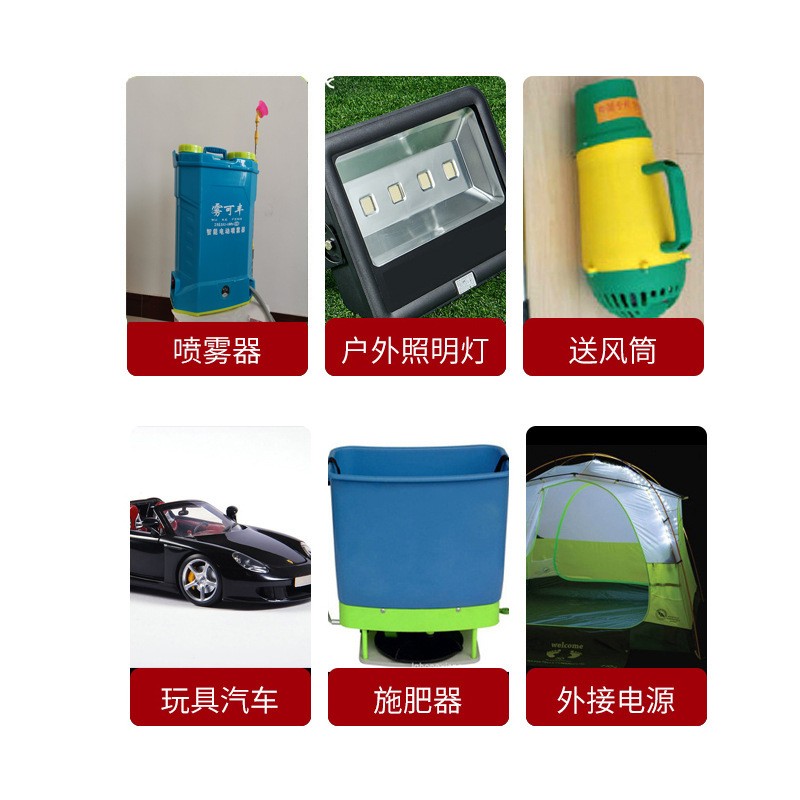 批發(fā)地攤12V充電鋰電池組18650電芯電池電動工具電瓶噴霧器鋰電池